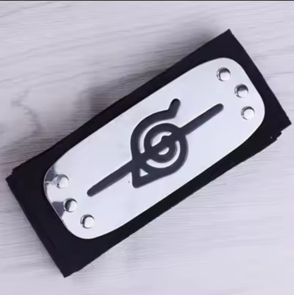 Itachi Uchiha Akatsuki Member's Headband + Adjustable Size Ring 2pc Bundle