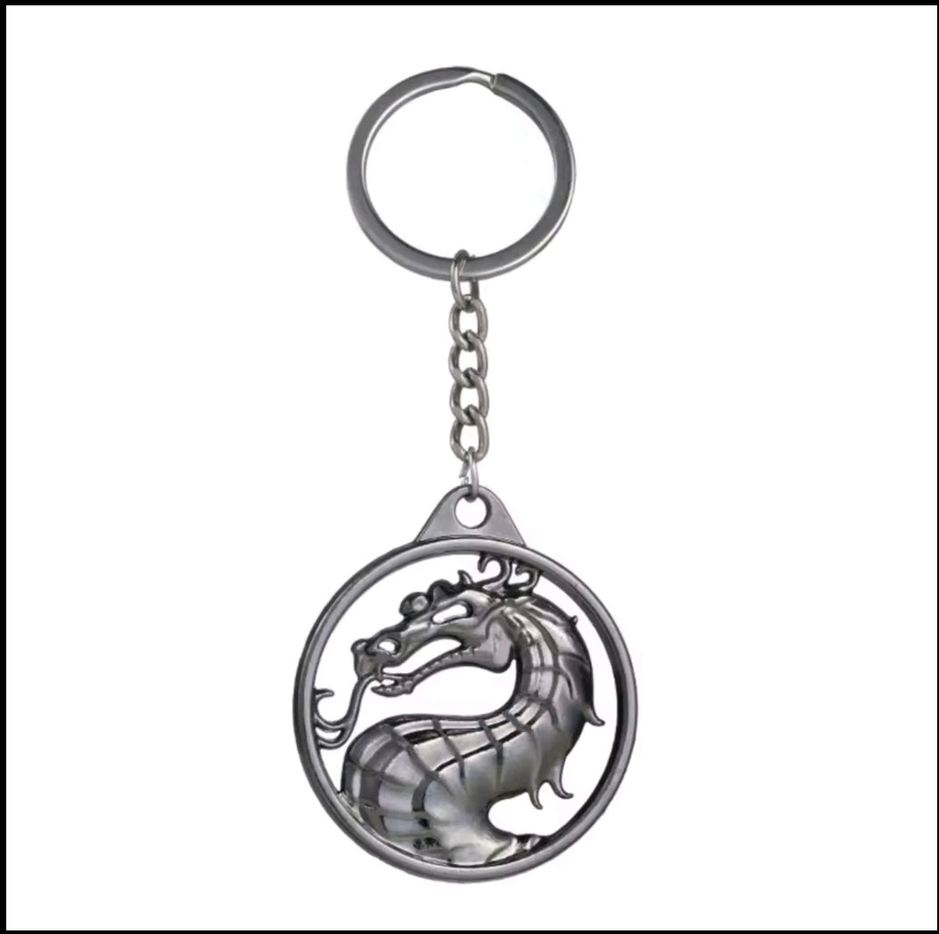 Mortal Combat Video Game Logo Keychain